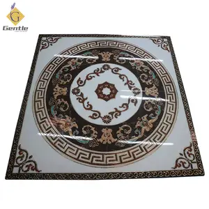 Tiles Ceramic Floor New Design Indoor Ceramic Tile 1200*1200 Floor Golden Carpet Polished Decorative Porcelain Tiles