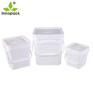 Prix de gros des poignées en plastique pour les seaux de stockage d'eau Seaux à peinture 8L Seaux en plastique multifonctionnels avec couvercles - Product Image 1