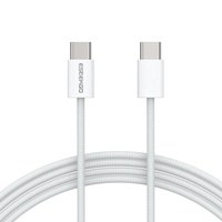 Cable de Datos Tipo C a Tipo C ESEEKGO G-311C Carga Rápida 6A Cable de Nylon Trenzado de 4 Pies de Cobre Puro Universal 3m/ 10 pies
