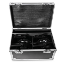 4 packs de projecteurs LED PAR pour scène DJ, effets RGBWA+UV, 18 projecteurs PAR 6-en-1 avec flight case