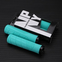 Puños de manillar de bicicleta de carretera de montaña de colores más vendidos empuñaduras de manillar de bicicleta de goma ergonómicas empuñaduras de MTB bloqueables
