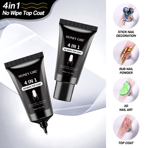 HONEY GIRL 4 <span class=keywords><strong>en</strong></span> 1, Capa Superior Sin Limpieza, Gel Semipermanente para Uñas, Pegamento para Puntas de Uñas, Gel de Modelado 3D para Arte de Uñas, Gel de Tallado <span class=keywords><strong>en</strong></span> Tubo - Product Image 1