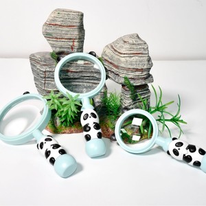 Avit Childrens Magnifying Glass Plastic Portable Biological Observation Outdoor Use Panda Design TH-8350 - Product Image 1