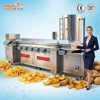 Nouvelle friteuse industrielle à vapeur/chauffage électrique pour une production de chips, frites et snacks à haute productivité