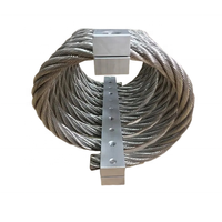 Isolateur de vibrations à ressort de sol Hoan, construction en acier inoxydable/aluminium, composants à âme en câble métallique, ISO9001:2015
