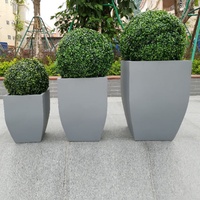 Vente chaude Grande jardinière en poterie d'arbre, en argile fibreuse, décorative, pour intérieur/extérieur, Kit de décoration de jardin, Fourniture chinoise