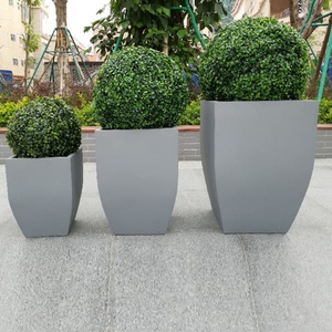 Hot Sale Large Tree Pottery Box China Supply Indoor/Outdoor Decorative Fiber <b>Clay</b> Flower <b>Planter</b> Garden Decor Kit - Product Image 2