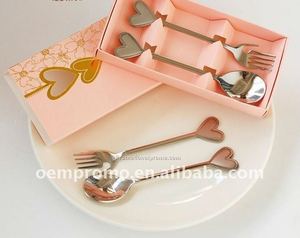 Cuchara de café en forma de corazón de alta calidad Juego de Cubiertos de metal inoxidable ecológico para obsequios de té o restaurantes/hoteles - Product Image 3
