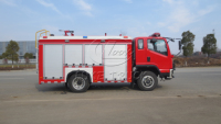 Camion de pompiers forestier 4x4 grande capacité 3000L tout-terrain électrique d'urgence