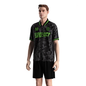 Camiseta de Fútbol de Secado Rápido con Cuello Alto Plegable, Paneles Personalizables y Malla Transpirable para Entrenamiento en Estadio - Product Image 2