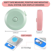 Cinta Métrica Retráctil Suave Personalizable con Logotipo, Doble Escala 60 Pulgadas/150 cm, para Medir el Cuerpo, Coser Ropa y Medidas del Hogar