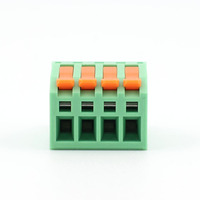 Proveedor de Conectores, Bloques de Terminales de Latón de 4 Polos Tipo Empalmable, 3.81mm, Enchufables, Colgantes, en Línea, para PCB