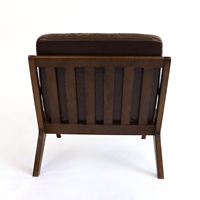 Fauteuil de salon démontable en bois massif, design nordique moderne, pour mobilier de loisirs et de détente