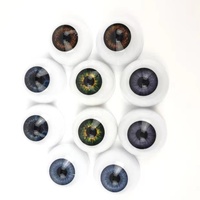 Yeux humains réalistes en résine acrylique de 8 mm à 14 mm pour poupée, modèle éducatif, jouet DIY, fait main
