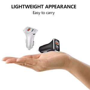 ที่ชาร์จในรถยนต์แบบสองพอร์ต 38W ขนาดเล็ก สำหรับสมาร์ทโฟน ราคาขายส่ง - Product Image 5