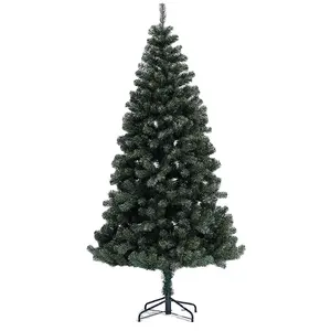 شجرة عيد الميلاد الاصطناعية من كلوريد البولي فينيل رخيصة الثمن بسعر الجملة، مسحوق ثلج أبيض للزينة المنزلية الداخلية والخارجية