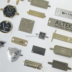 Bolsa de <span class=keywords><strong>Metal</strong></span> dorado Tanai, etiqueta de bolsa de <span class=keywords><strong>Metal</strong></span>, letras de níquel, etiqueta de ropa de <span class=keywords><strong>Metal</strong></span> para coser, logotipo colgante, placa de nombre para bolso - Product Image 1