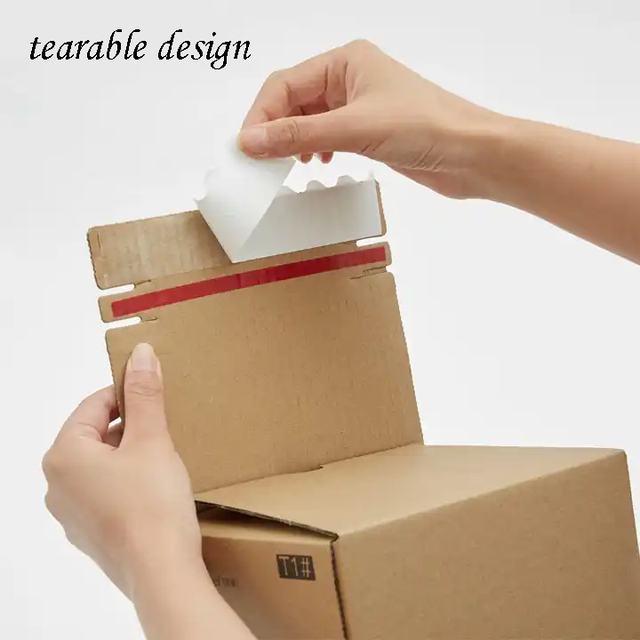 Custom Logo Printed Shipping Corrugated Cardboard Shoe Clothes Cosmetics Packaging Mailer Boxes Carton With Sealing Tape