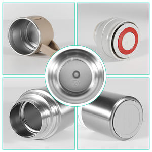 Draagbare Dubbele Muur Vacuüm Geïsoleerde Roestvrijstalen Kolf Set Twee Waterfles Modern Design Hot Thermal Performance Geschenkdoos - Product Image 6