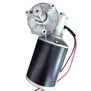 Custom 88Mm Worm Geared Dc Motor 150W 200W 60Rpm 100Rpm 10 Nm 20nm 50nm Motor 24V Dc 100W