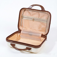 Valise de voyage rigide en ABS motif ours de dessin animé 14 pouces pour cosmétiques et cadeaux