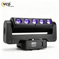 AOPU 500*0.2W Projecteur Stroboscopique LED et Projecteurs à Faisceau LED RGBW 5 Yeux 4-en-1, Lyre Mobile à Faisceaux pour DJ, Éclairage de Scène pour Discothèque et Bar