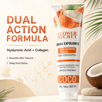 Gel Exfoliant Corporel au Coco Flower Secret 300ml Acide Hyaluronique Collagène - OEM/ODM & Agences Globales Recherchées