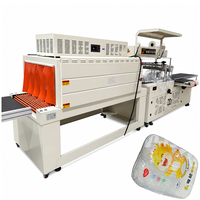 Machine d'emballage thermorétractable électrique automatique pour films PE/POF, idéale pour l'emballage alimentaire et des boissons avec tunnel de rétraction