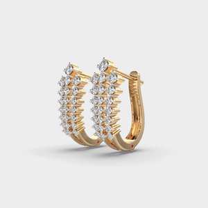 Classic Diamond <b>Stud</b> <b>Earrings</b> 925 Sterling <b>Silver</b> Stylish Fine Jewelry for Wedding Party Daily Wear Fashion - Product Image 5