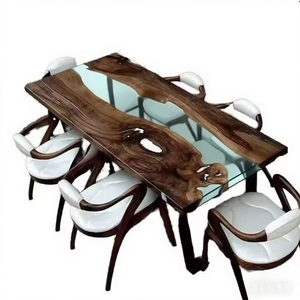 Tavolo da Pranzo Grande Allungabile <span class=keywords><strong>in</strong></span> Legno Massello di <span class=keywords><strong>Noce</strong></span> Sudamericano - Product Image 1