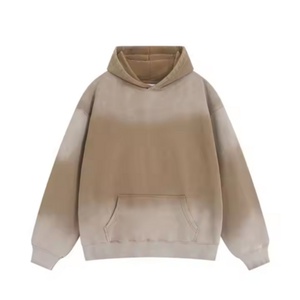 Sweat à capuche personnalisé 100% coton French Terry 500 g/m², délavé à l'acide, épais, coupe oversize, effet soleil délavé, streetwear, pull uni - Product Image 4