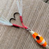 Jigs de pêche en eau salée 30 40 60 80 100g 120g avec tête plombée en métal et lame rotative pour pêche rapide ou lente