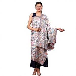Floral Shawl <b>Wrap</b> Printed Traditional Scarf Hijab Shawl with Fringe for Daily Wear - Product Image 6