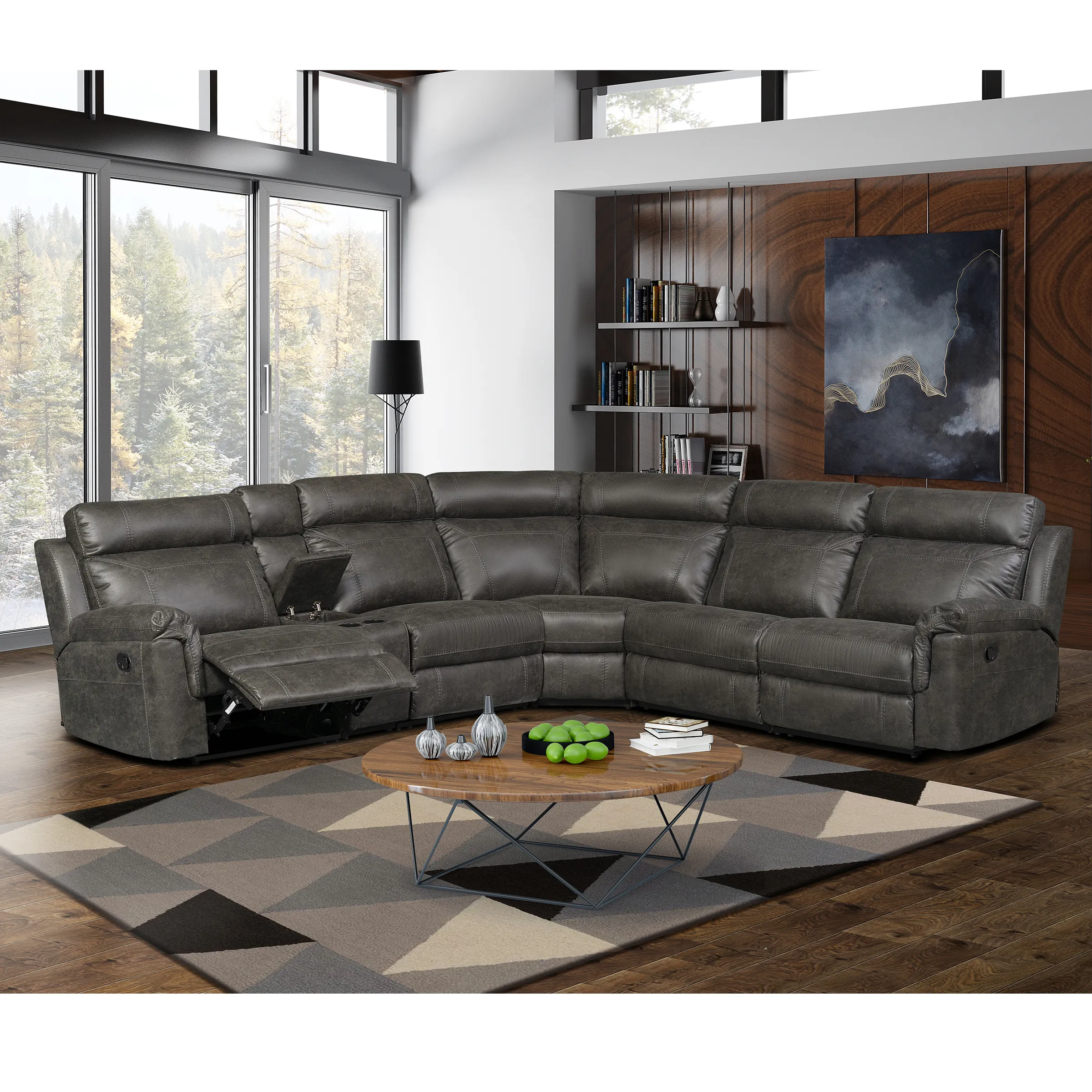 Sillón eléctrico de 7 plazas para sala de estar, sillón reclinable, conjunto de sofás reclinables con potencia