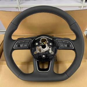 Volant de direction en fibre de carbone semi-complète avec bouton de démarrage pour <span class=keywords><strong>Audi</strong></span> TT R8 A4 A5 B8 B9 S4 RS6 A6 C7 <span class=keywords><strong>RS</strong></span> <span class=keywords><strong>Q5</strong></span> Q6 - Product Image 3