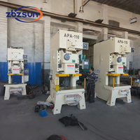 Prensa Pneumática Zhongshun de Alta Precisão 160 Toneladas com Estrutura em C Soldada em Aço, Motor de 15kW, Certificação CE para Chapas Metálicas