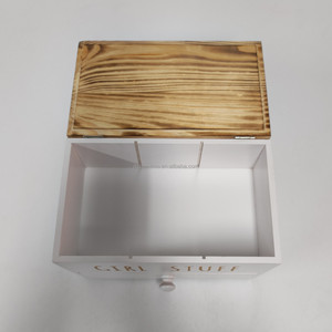 Organisateur de cotons-tiges et support à tampons en bois, distributeur de serviettes hygiéniques pour salle de bain - Product Image 4