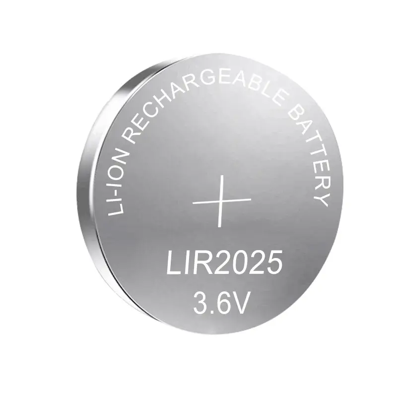 निर्माता इलेक्ट्रॉनिक घड़ियाँ खिलौने रिचार्जेबल बैटरी 3.6V रिचार्जेबल लिथियम-आयन बटन बैटरी की आपूर्ति करता है
