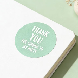 Etiqueta adhesiva redonda personalizada con impresión de agradecimiento para decoración de productos de regalo - Product Image 2