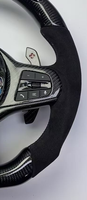 Volant de voiture en fibre de carbone brillant personnalisé, style M Performance pour BMW F20 F30 G20 G30 M3 M4 M5 Series