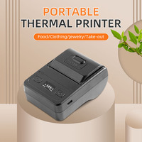 Printer termal portabel, Printer termal gigi biru murah Usb nirkabel kecepatan tinggi 58mm