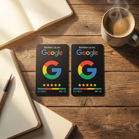 Tarjeta NFC NTAG213 impresa en PVC para marketing empresarial y redes sociales con Google Review, toque para mejorar el ranking de Google Maps