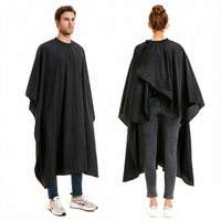 Cape de coupe de cheveux en polyester de luxe personnalisée de haute qualité avec outils de barbier Cape de coiffure de luxe en gros