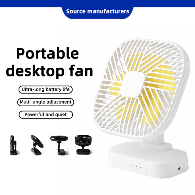 USB Powered Mini Desk Fan Quiet 2 Speeds with 4.92 ft Cable 360 Degree Down Powerful Smart Fan for Home Office Room