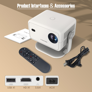 Projecteur intelligent Magcubic 650ANSI L018 4K 1080P avec mise au point automatique et correction trapézoïdale, Android 11, BT 5.2, WIFI6, portable, commande vocale, pour la maison - Product Image 5