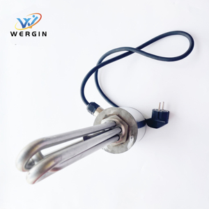 Resistencia Industrial de 1000W 2000W, Calentador de Inmersión Eléctrico con Brida y Control de Temperatura - Product Image 4