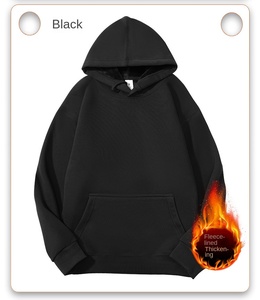 <span class=keywords><strong>Sweat</strong></span>-shirt à Capuche Automne Hiver pour Hommes Femmes Manteau Sport Décontracté Style Tendance Streetwear Couleur Unie Coupe Ample Américain - Product Image 6