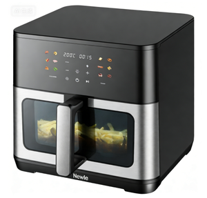 Nueva Freidora de Aire de Doble Cámara de Vidrio 4L+1.5L 1500W, Olla Saludable Sin Recubrimiento, 4 en 1 con Visualización Máxima de Crujido, Patas Resistentes al Calor y 8 Menús - Product Image 3