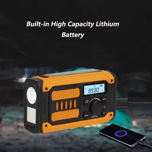 Radio de Emergencia NOAA con Manivela, Banco de Energía Solar de 3400mAh con Alarma SOS y Linterna LED - Product Image 4