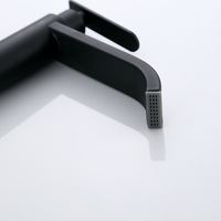 Robinet de lavabo thermostatique contemporain en acier inoxydable chromé à poignée unique, à monter sur le plan, pour salle de bain